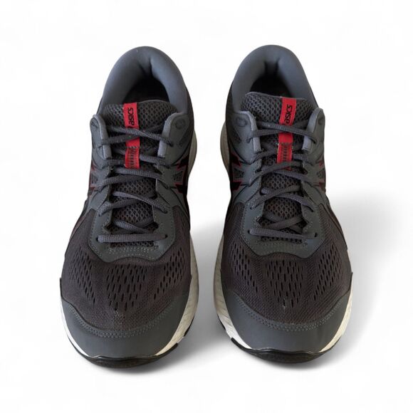 Asics Gel-Contend 7 Running Shoes Men’s Sz 14 Dark Gray Red Sneakers 1011B040 - Picture 4 of 13